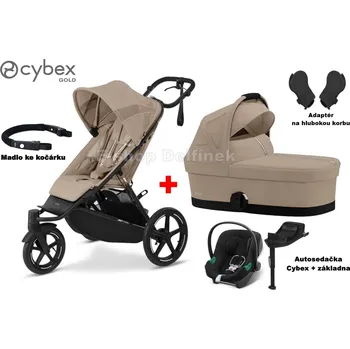Dětské zboží Kočárek Cybex Avi Spin 4v1 set - Cybex Aton B2 + základna 2025 Barva: Almond Beige