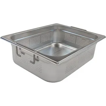Gastronádoba děrovaná GN 1/2 - 100 ucha zasouvací nerezová | RED