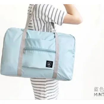 Cestovní taška Skládací cestovní taška pro ženy | příruční taška - Světle modrá