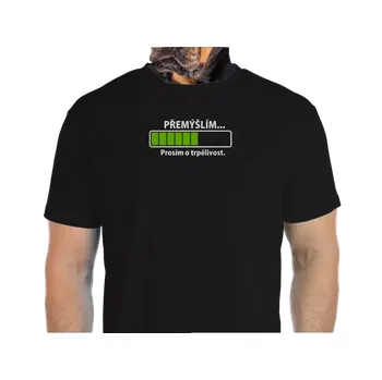 Vtipné tričko Bastard: Přemýšlím