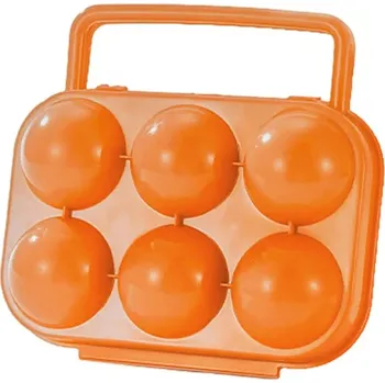 Svačinový box Cestovní obal na vejce | plastový box na vajíčka - Oranžová