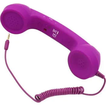 Sluchátko k mobilu | retro sluchátko, pro Android a iPhone - více barev - Fialová