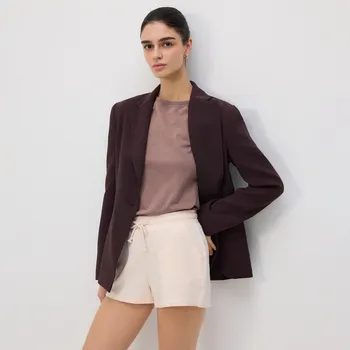 Dámské kraťasy Reserved - Bavlněné šortky - pastelově růžová - YH614-03X - YH614-03X-M