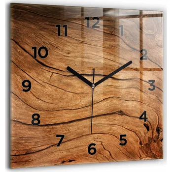 Hodiny Nástěnné hodiny Wallfluent hnědé 60 cm