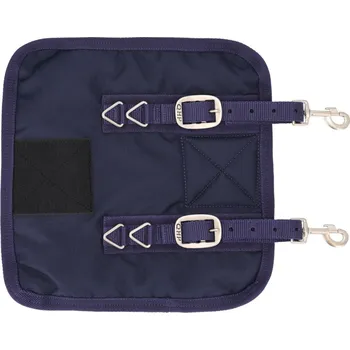 Vybavení pro koně QHP Díl k dece QHP, s beránkem, 150 g, hrudní, navy