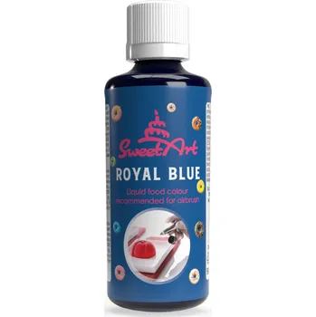 4-Mix Maďarsko SweetArt airbrush barva tekutá Royal Blue (90 ml) ▹