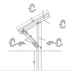 SAPRO FVE FVE konstrukce SAP30S6P1V pro 6 panelů 30st do země 6 x 1 vertikal FVE30S1X6VE