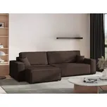 Rozkládací sedací souprava do L - Karl XL - Hnědá 6