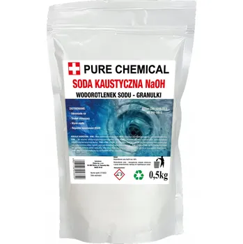 Čistič odpadu LOUH SODNÝ NA ČIŠTĚNÍ ODPADŮ WODOROTLENEK SODU 0,5KG