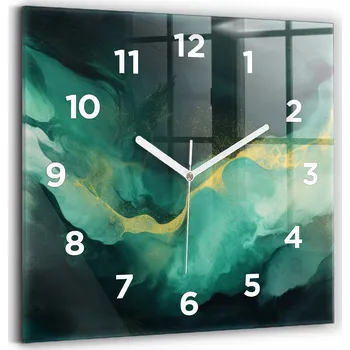 Hodiny Nástěnné hodiny Wallfluent zelené 30 cm