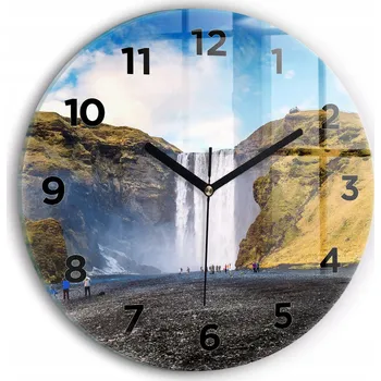 Hodiny Nástěnné hodiny Wallfluent bílé 30 cm