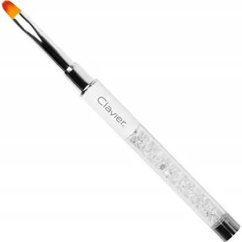 Kosmetický štětec Štětec na gel s kamínky/zirkony #6 KŘIŠŤÁLY