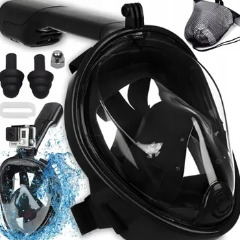 Potápěčská maska POTÁPĚČSKÉ BRÝLE PRO ŠNORCHLOVÁNÍ, POTÁPĚNÍ, PLAVÁNÍ, SKLÁDACÍ, CELOOBLIČEJOVÁ, S/M