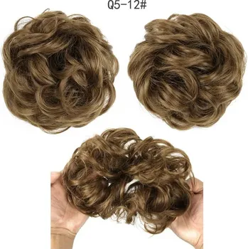 Příčesek Gumička na messy drdol s umělými vlasy | syntetické vlasy - 39