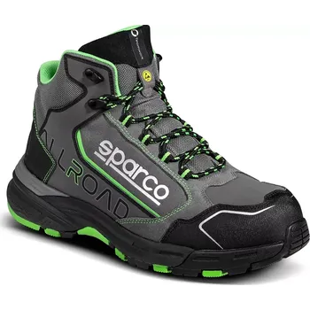 Pracovní obuv Sparco Bezpečnostní Obuv AllRoad Kotníková Šedá / Zelená 41