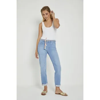 Dámské kalhoty Kalhoty Para Mi Bobby 212091 - D16 světle modré volné džíny Velikost: 38