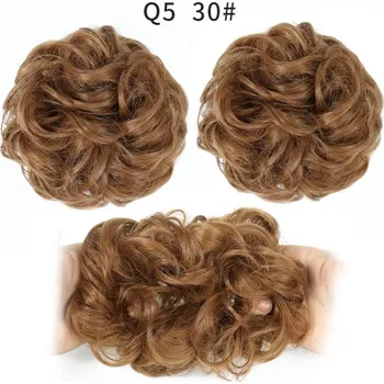 Příčesek Gumička na messy drdol s umělými vlasy | syntetické vlasy - 60