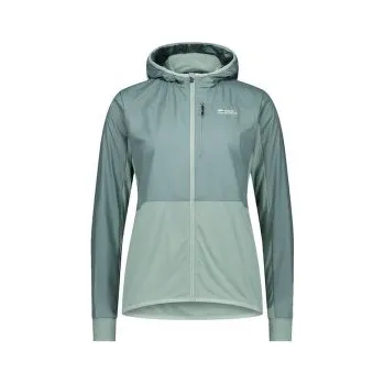 Dámská softshellová bunda Mons Royale Diversion Merino Wind Jacket Dew / Desert Sage zelená L