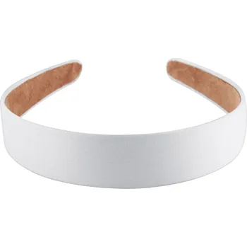 Čelenka Široká čelenka do vlasů | dámská čelenka | vlasové doplňky - Bílá