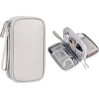 Peněženka Cestovní peněženka voděodolná na dokumenty a karty - Šedá 2-vrstvá-S