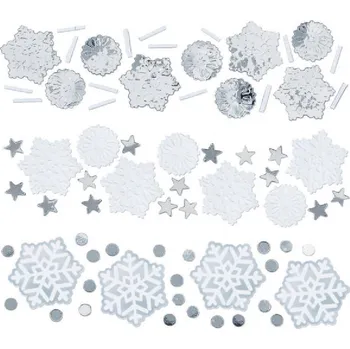 Amscan USA Konfety na párty sněhové vločky 34g - Amscan | Cukrářské potřeby