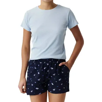 Pánské pyžamo Dámské pyžamo 490/01 light blue - Atlantic světle modrá S