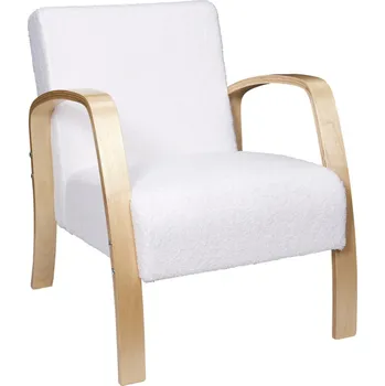 Křeslo Intesi Křeslo Hella boucle bílé/přírodní