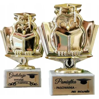 Figurka Statuetka SOVA figurka 13 cm SUPER ŽÁK + popis