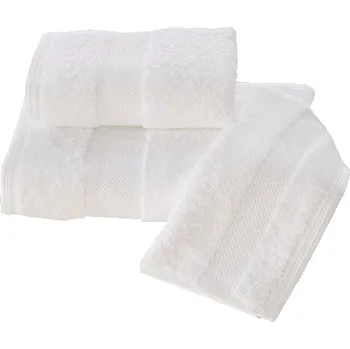 Ručník SOFT COTTON Sada modalový ručník a osuška DELUXE, 2 ks Bílá