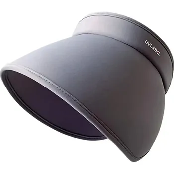 Klobouk Dámský letní klobouk s UV ochranou | široký klobouk - šedý