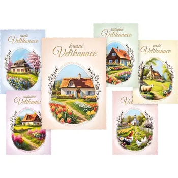 MFP 1300173 pohlednice Velikonoce 127 C 1 ks mix motivů