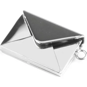 Přívěsek Rozevírací přívěsek / medailonek z nerezové oceli kniha, obálka Varianta: 1 platina obálka, Balení: 1 ks