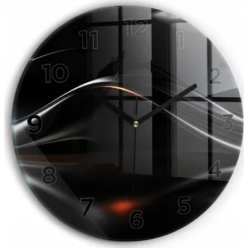 Hodiny Nástěnné hodiny Wallfluente černé 30 cm