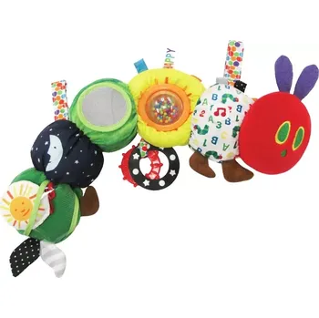 plyšák Textilní aktivní plyšák velmi hladová housenka rainbow