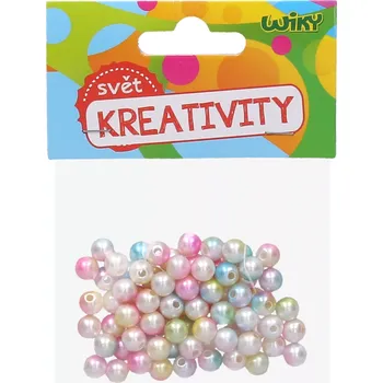 Dětské navlékací korálky Barevné perlové korálky 20 g