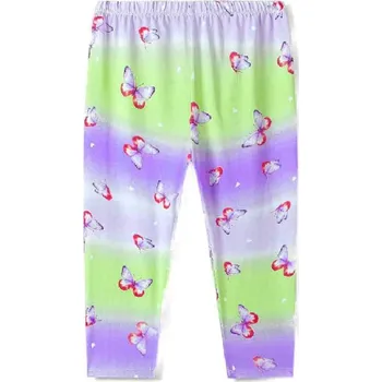 3/4 LEGINY DÍVČÍ S MOTÝLKY BAVLNĚNÉ Barva: Fialková, Velikost: 122