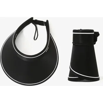 Klobouk Dámský letní klobouk proti slunci s UV ochranou | Pokrývka hlavy - černá