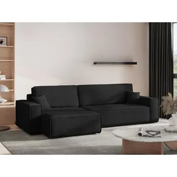 Sedací souprava Rozkládací sedací souprava do L Karl XL - Černá 135