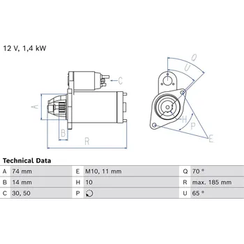 Startér Startér BOSCH 0 986 027 620