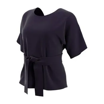 Dámské tričko Nike W NK STUDIO SS WRAP TOP L