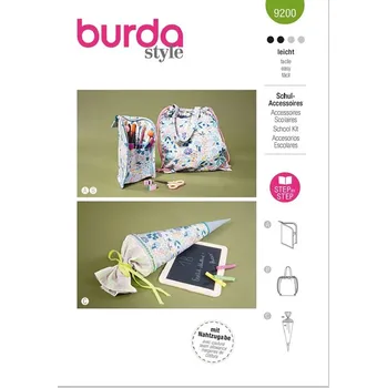 Střihy na tašku, penál a kornout 9200