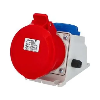 Elektrická zásuvka Famatel Zásuvka nástěnná kombinovaná 23626-FR IP54/1x230V/16A, 1x400V/32A/5 - SpeedPRO