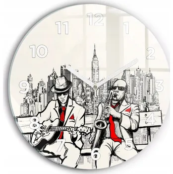 Hodiny Nástěnné hodiny Wallfluente černé 30 cm