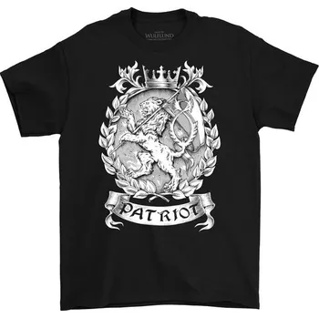 Pánské tričko Drakkaria PATRIOT, Český lev, pánské tričko - černobílé