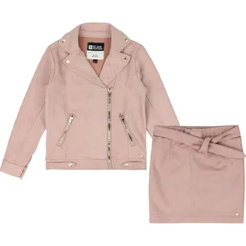 DUTCHJEANS DÍVČÍ KOMPLET BUNDA A SUKNĚ "ELEGANT" Barva: růžová, Velikost: 152