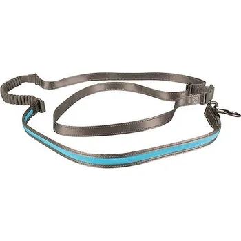 Vodítko pro psa Vodítko svítící modré s amortizérem USB 2,5x180-250 Duvo+