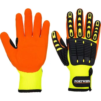 Pracovní rukavice PORTWEST Rukavice Anti Impact Grip Velikost: XL, Barva: žlutá-oranžová