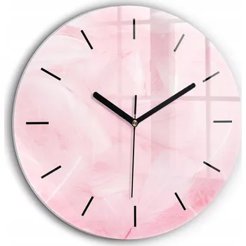 Hodiny Nástěnné hodiny Wallfluent růžové 60 cm