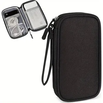 Cestovní peněženka voděodolná na dokumenty a karty - Černá 1-vrstva