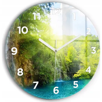 Hodiny Nástěnné hodiny Wallfluent zelené 30 cm